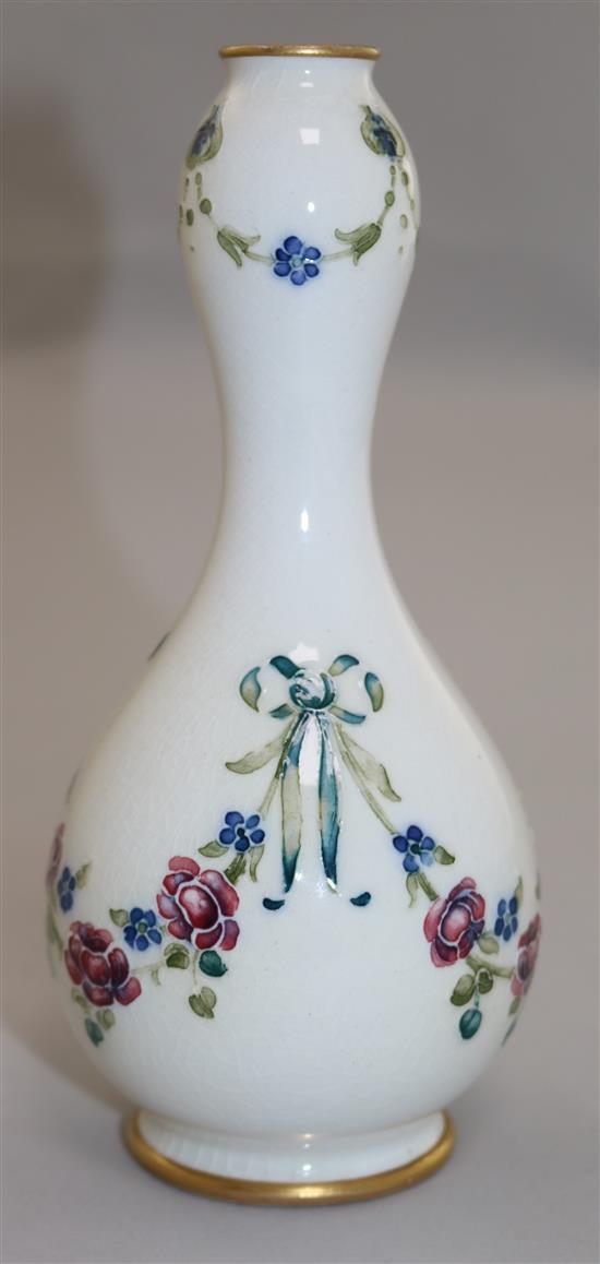 A William Moorcroft for James Macintyre & Co. An 18th century pattern double gourd vase, 17cm